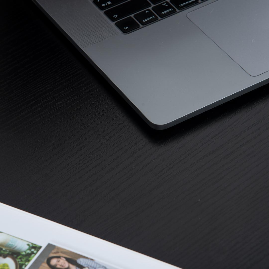 【2個セット】【ブラック】パソコンデスク シンプル 極簡易デスクワークデスク木製