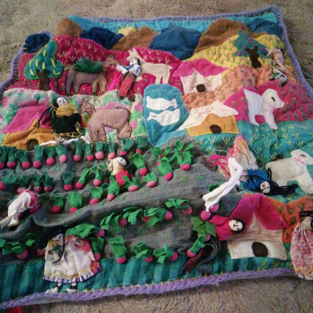 ペルー　ヴィンテージ　クッションカバー　ハンドメイド　セット