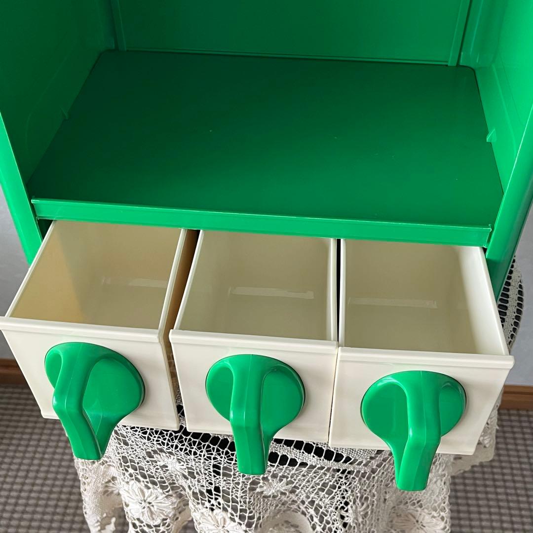 レトロポップ 調味料ラック グリーン