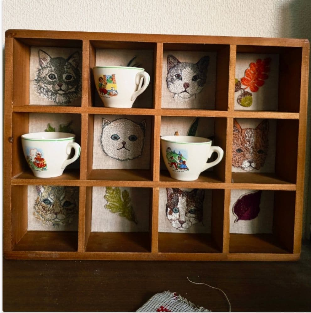 ❁ハンドメイドになります❁ Art Wooden Box　#Cats