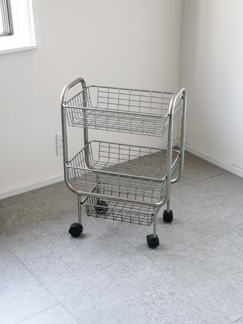 ヴィンテージ ワゴンラック/収納 ミニマル モダン ミッドセンチュリー