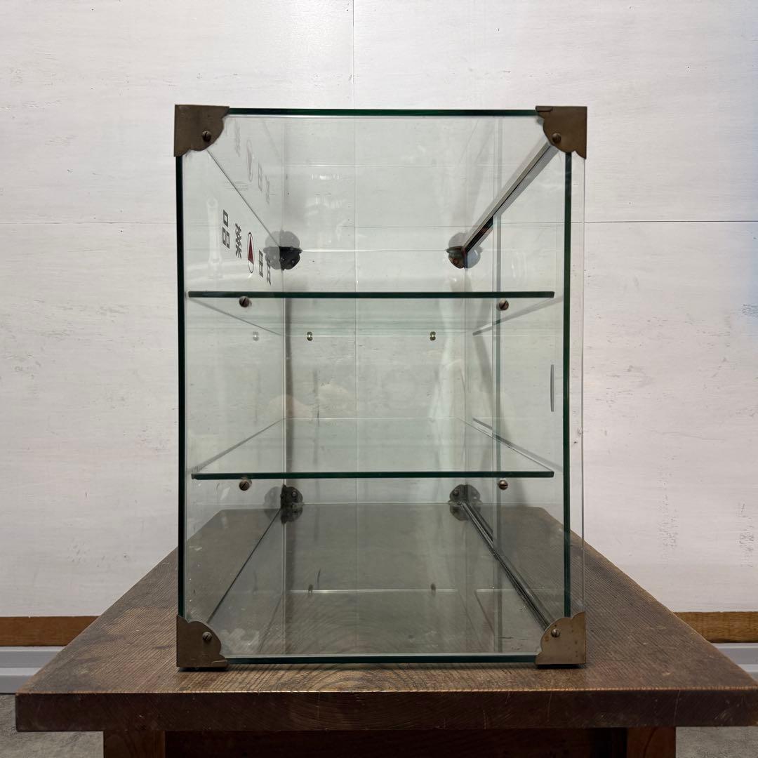 昭和レトロ ガラスケース 卓上 タケダ薬品 アンティーク ショーケース 陳列棚