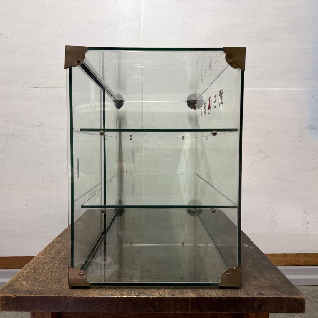 昭和レトロ ガラスケース 卓上 タケダ薬品 アンティーク ショーケース 陳列棚