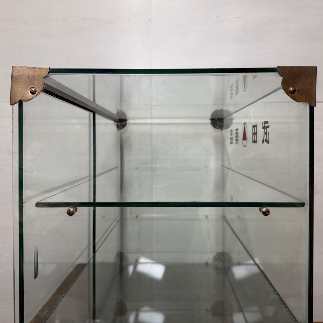 昭和レトロ ガラスケース 卓上 タケダ薬品 アンティーク ショーケース 陳列棚