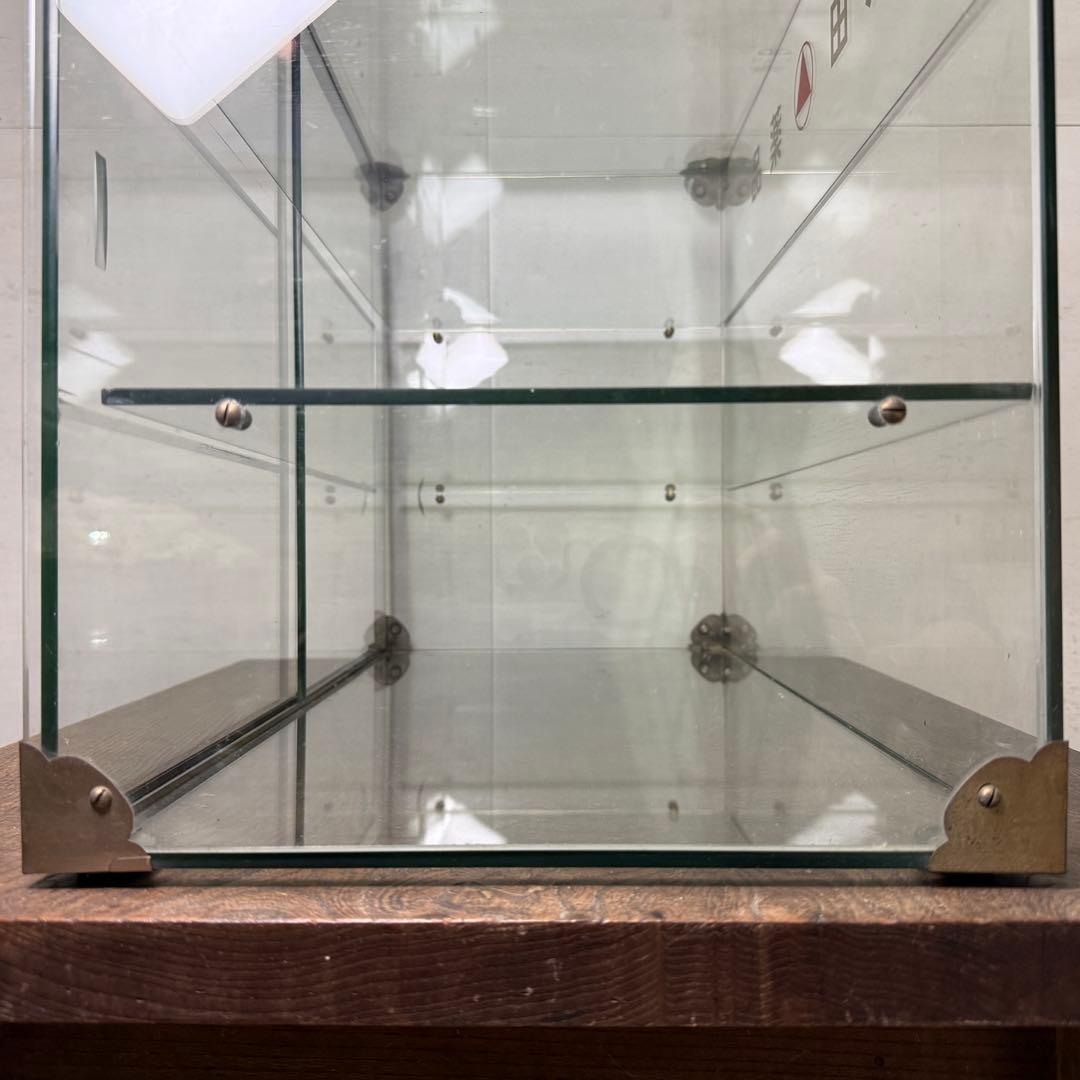 昭和レトロ ガラスケース 卓上 タケダ薬品 アンティーク ショーケース 陳列棚