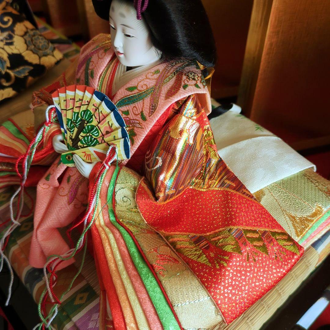 ひな人形 吉徳大光 親王飾り 京都西陣織伝統裂地 本仕立本頭 御雛