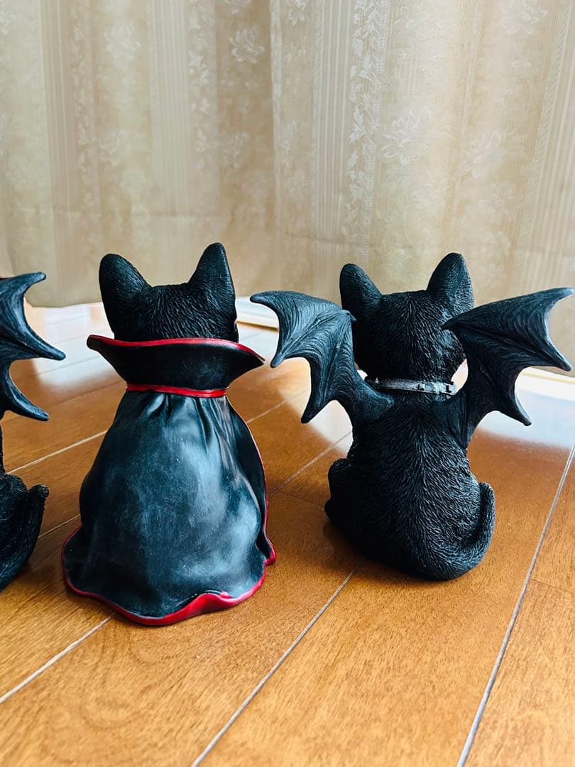 バンパイア猫ちゃん3体セット　魔女　悪魔　ハロウィン