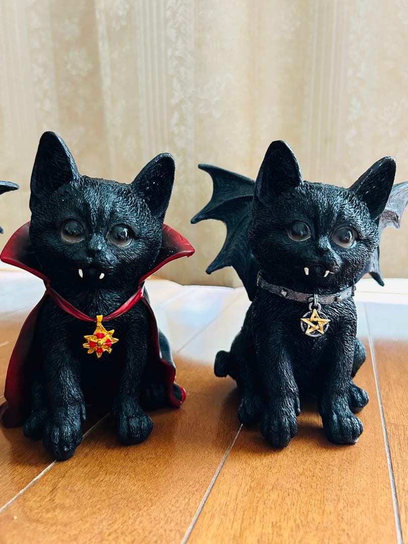 バンパイア猫ちゃん3体セット　魔女　悪魔　ハロウィン