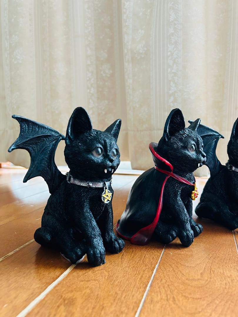 バンパイア猫ちゃん3体セット　魔女　悪魔　ハロウィン
