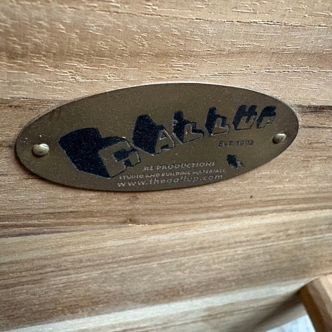 GALLUP ギャラップ　チーク ラウンドトップ スツール　30インチ　④