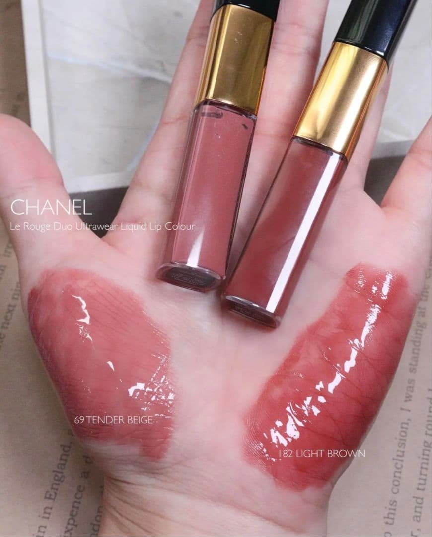 CHANEL ルルージュデュオウルトラトゥニュ 182 ライトブラウン - メルカリ