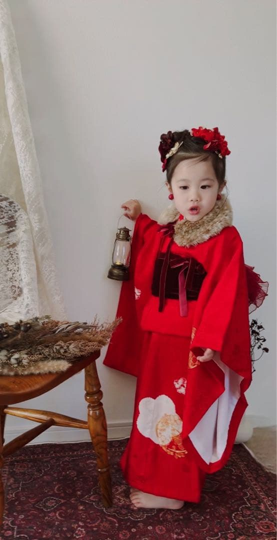 a*4様 七五三　七五三髪飾り　ヘッドドレス　着物髪飾り　リメイク髪飾り　062