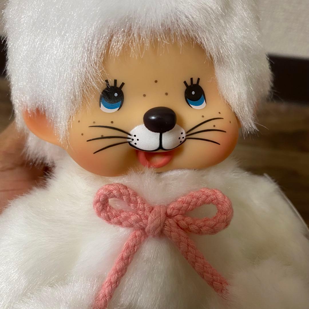 EU限定・希少モンチッチ 白い猫 ぬいぐるみ 希少•EU限定モンチッチ