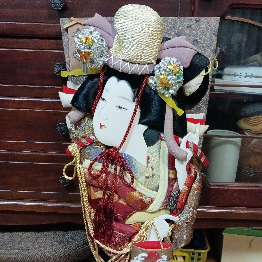 お正月　羽子板【昭和36年】汐汲　伝統的な羽子板 約60cm