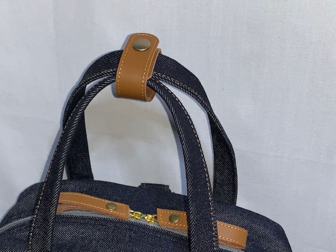 ☆岡山デニム☆ステンシル☆トラネコ☆悪ネコ☆4wayボストンバッグ