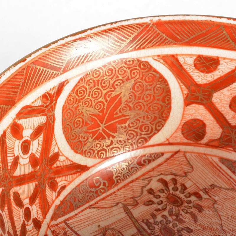 九谷焼 古九谷 赤絵金彩 人物文 小碗 時代箱付 M R5796 - メルカリ