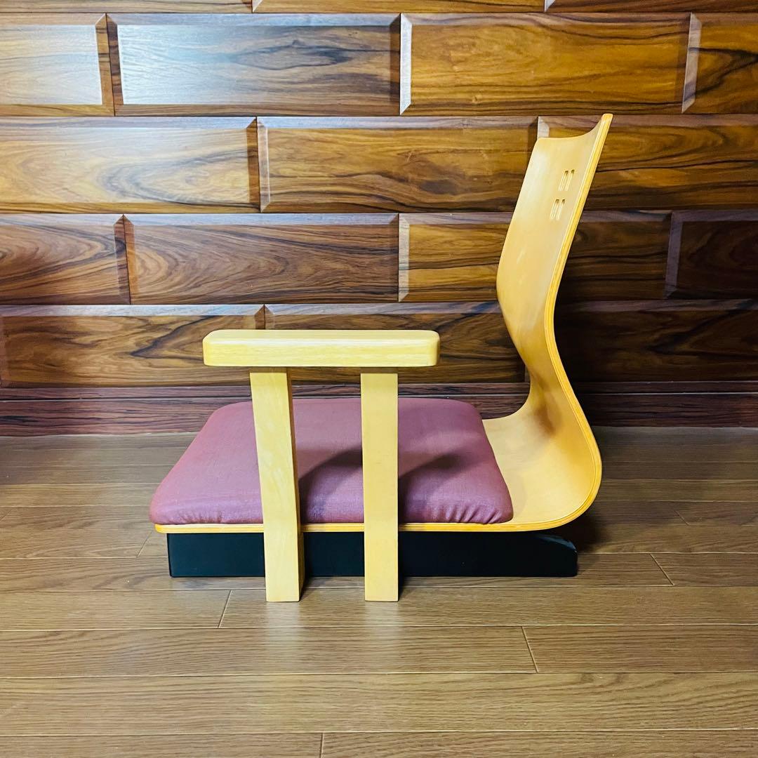 超希少 マルカツ 高座椅子 肘置き アームチェア ピンク 二脚 コタツ