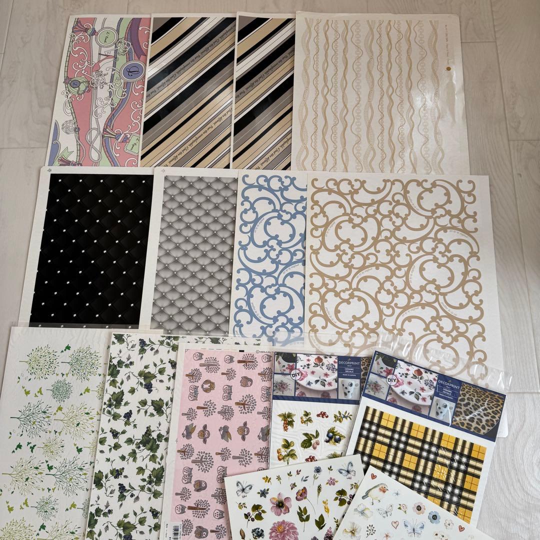 11ポーセラーツ用転写紙 15枚セット