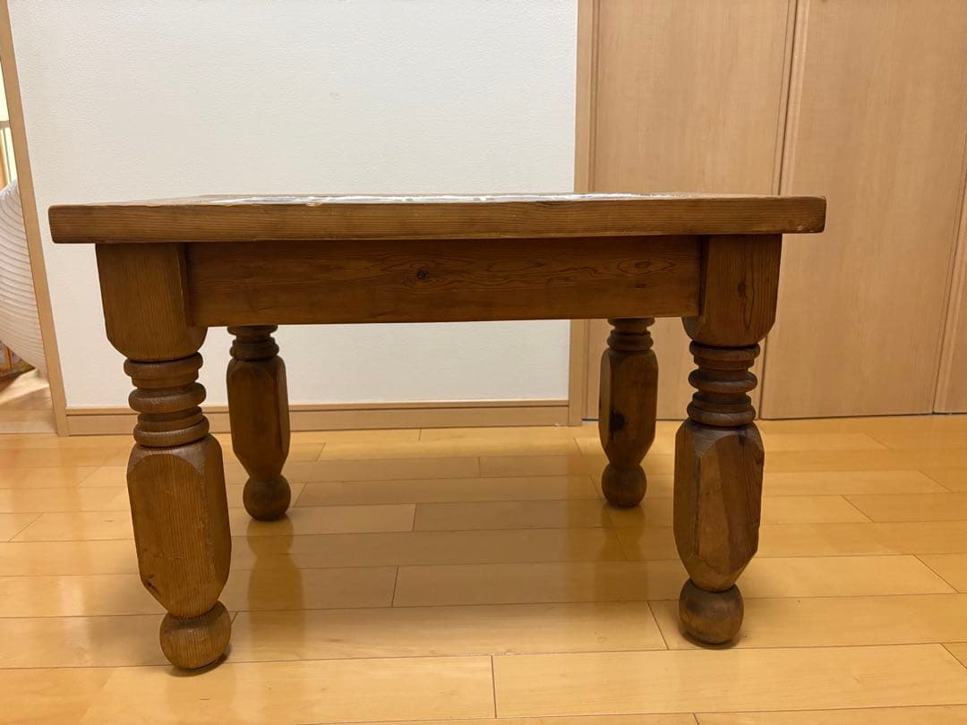 メキシコ製タイルトップ センターテーブル／ローテーブル