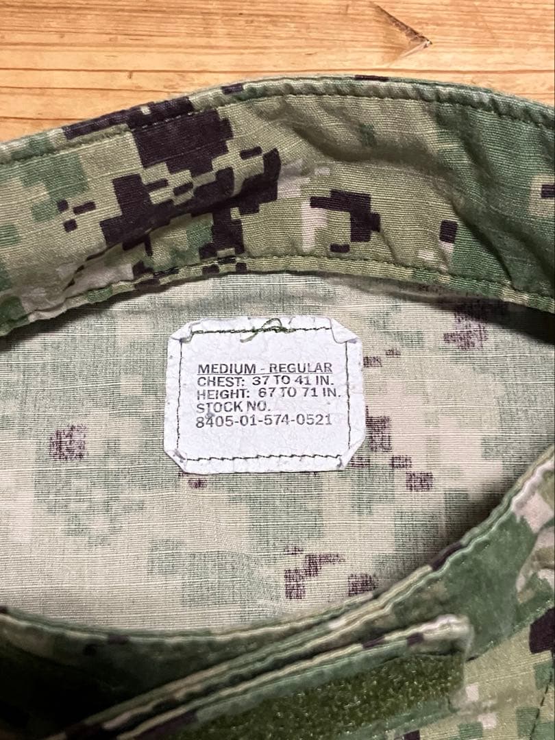 USN NWU Type3迷彩 ジャケット・トラウザーセット M-R 中古良品 - メルカリ