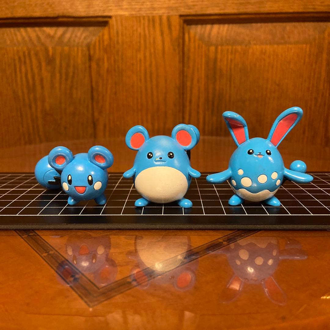 ポケモン初期 モンコレ ルリリ マリル マリルリ フィギュア - メルカリ