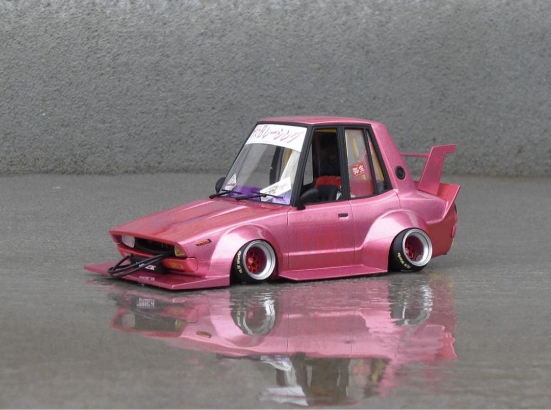 1/24 ケンメリ ノッポマシーン 矢沢永吉仕様 街道レーサー 完成品