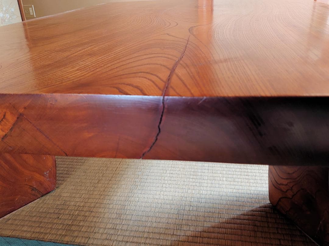 座卓 テーブル ケヤキ 欅 一枚板