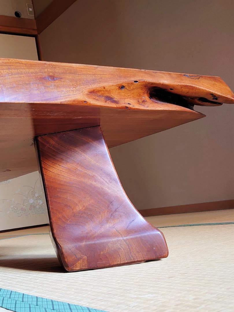 座卓 テーブル ケヤキ 欅 一枚板