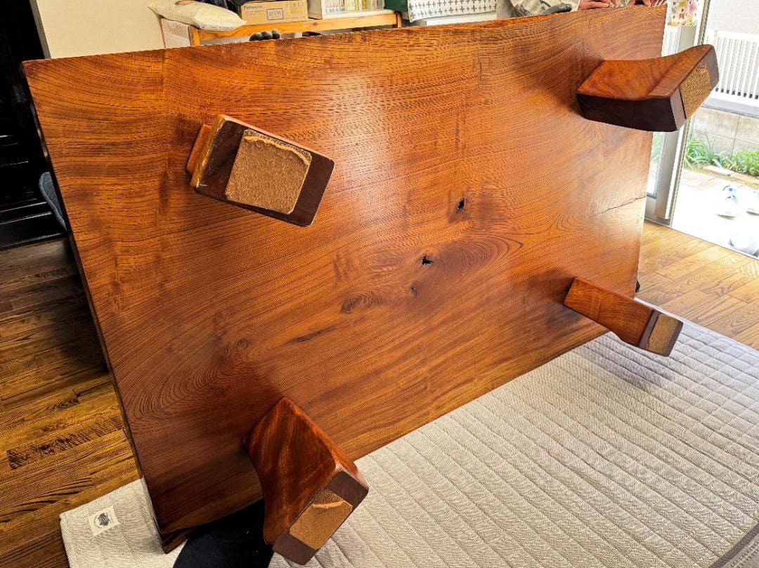 座卓 テーブル ケヤキ 欅 一枚板