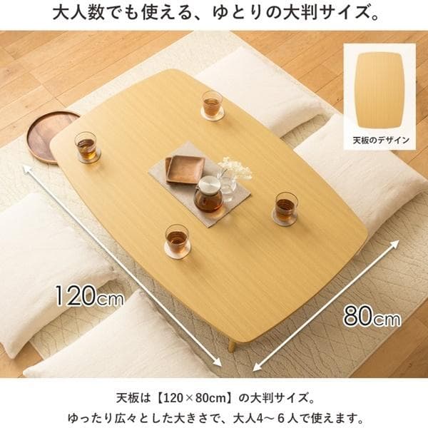 折りたたみテーブル ZEN 膳 120×80cm [2158]