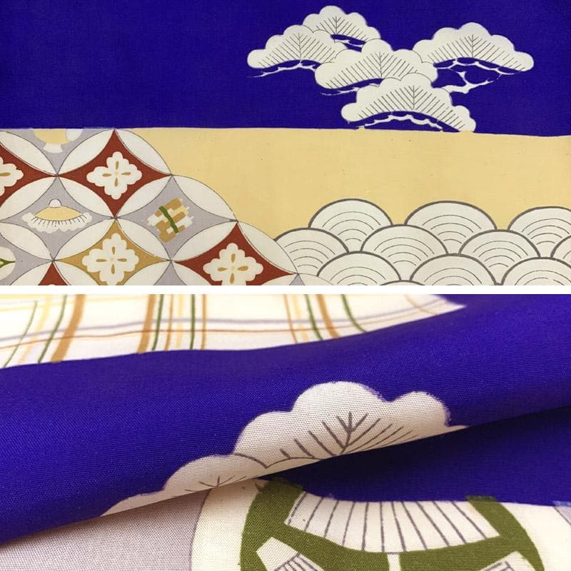 505ab54■七五三 お宮参り セミアンティーク着物&アンティーク被布■