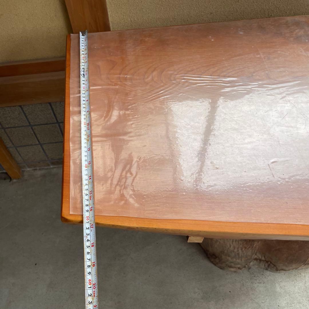 【銘木】欅 無垢一枚板 センターテーブル 注文品 特注品 珍品 昭和レトロ