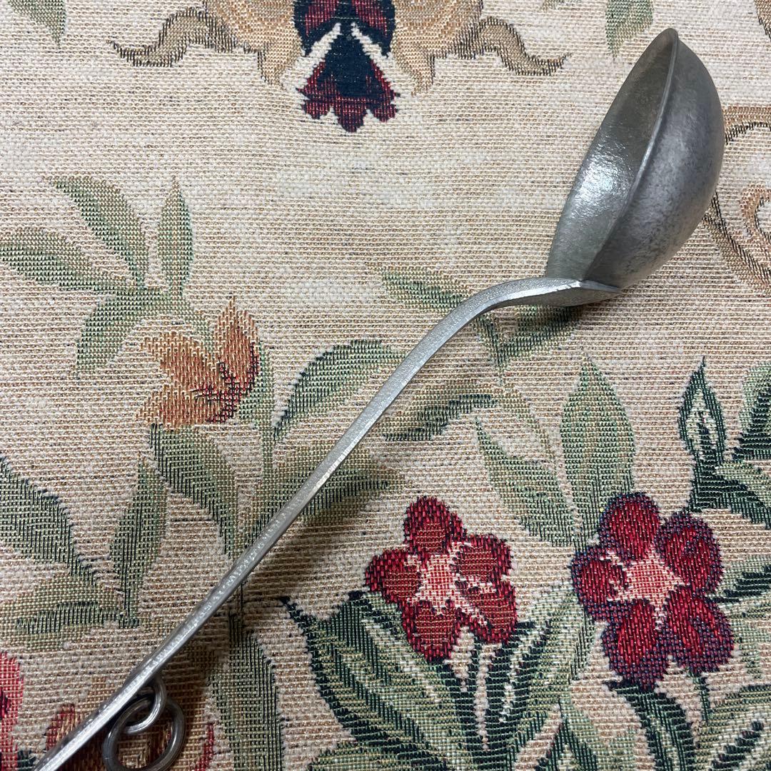 レトロ　セット　ノルウェー製　ピュータースプーン　テーブルスプーン　サラダトング