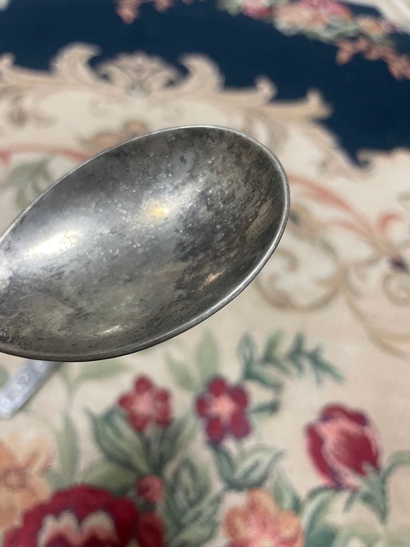 レトロ　セット　ノルウェー製　ピュータースプーン　テーブルスプーン　サラダトング