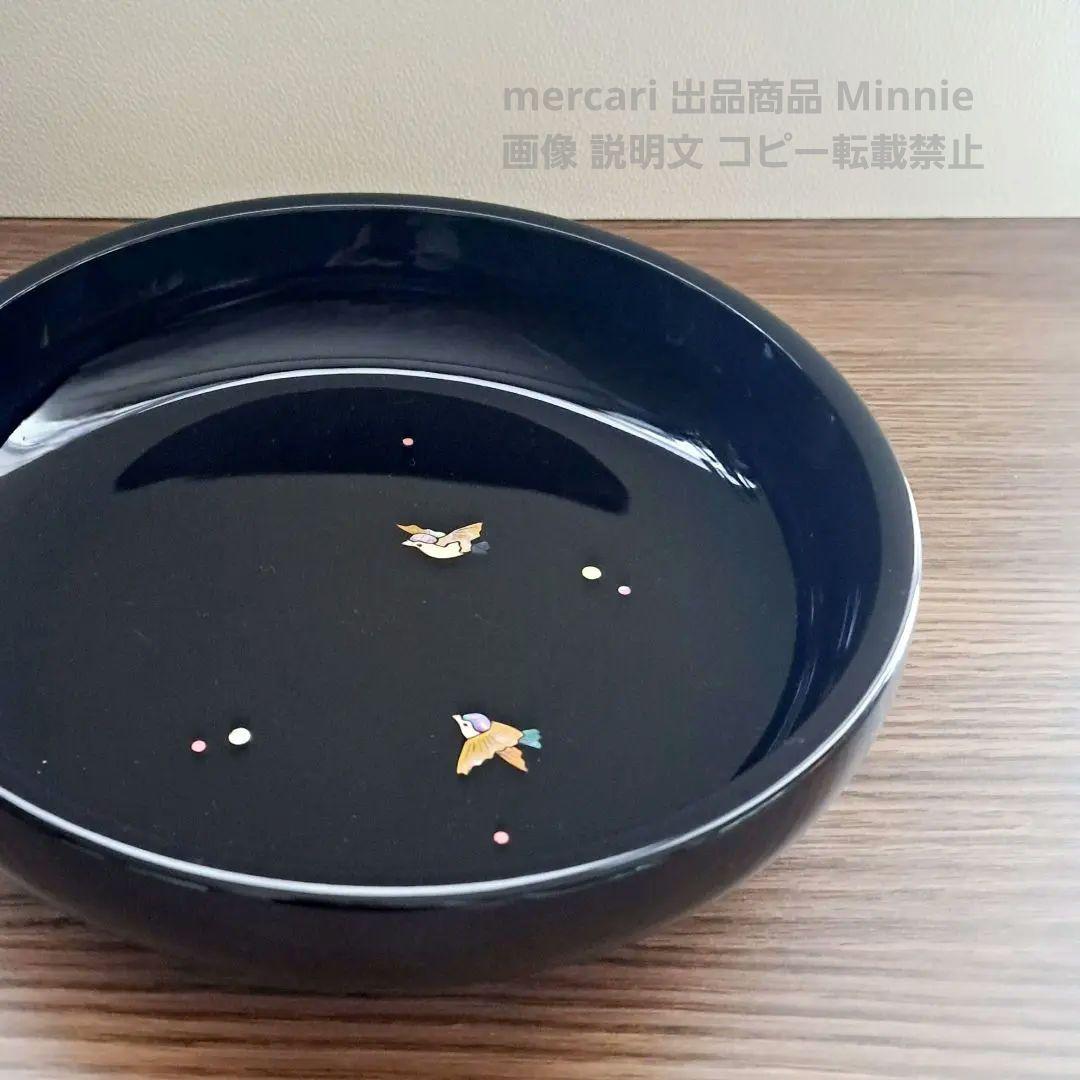 富山県 伝統工芸☆高岡漆器☆青貝塗☆『螺鈿 菓子鉢 貝入雀』 - メルカリ