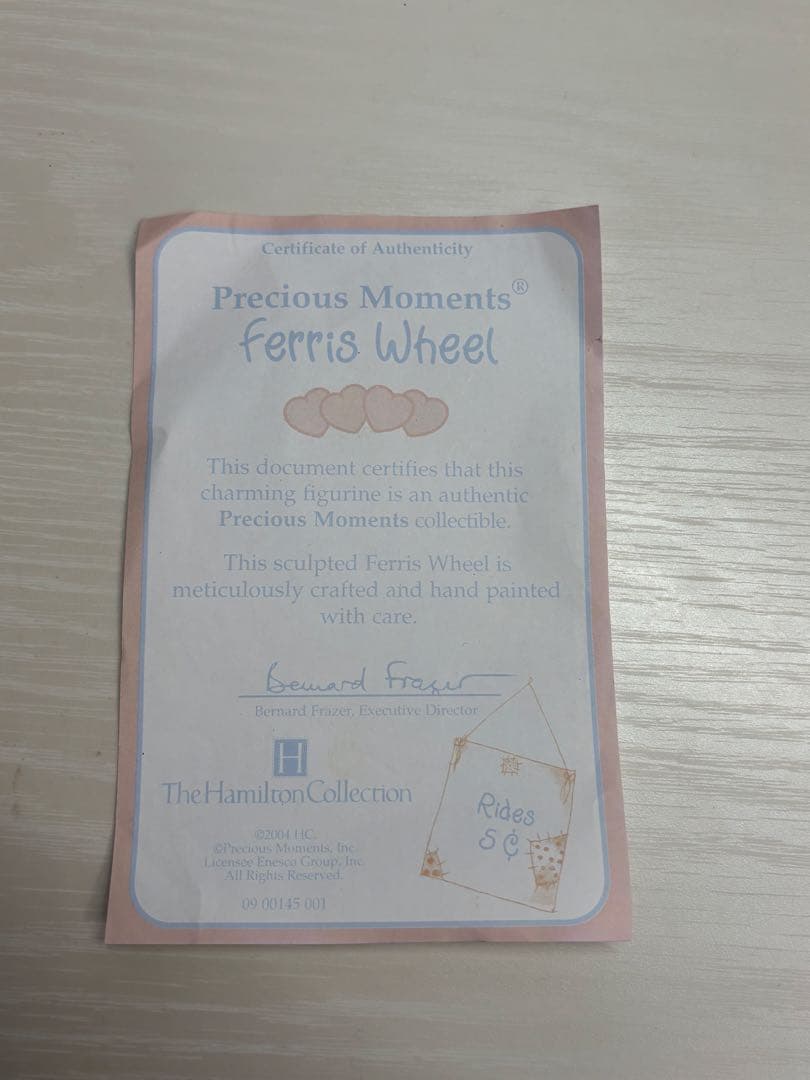 プレシャスモーメント　Precious Moments　観覧車　オルゴール　置物