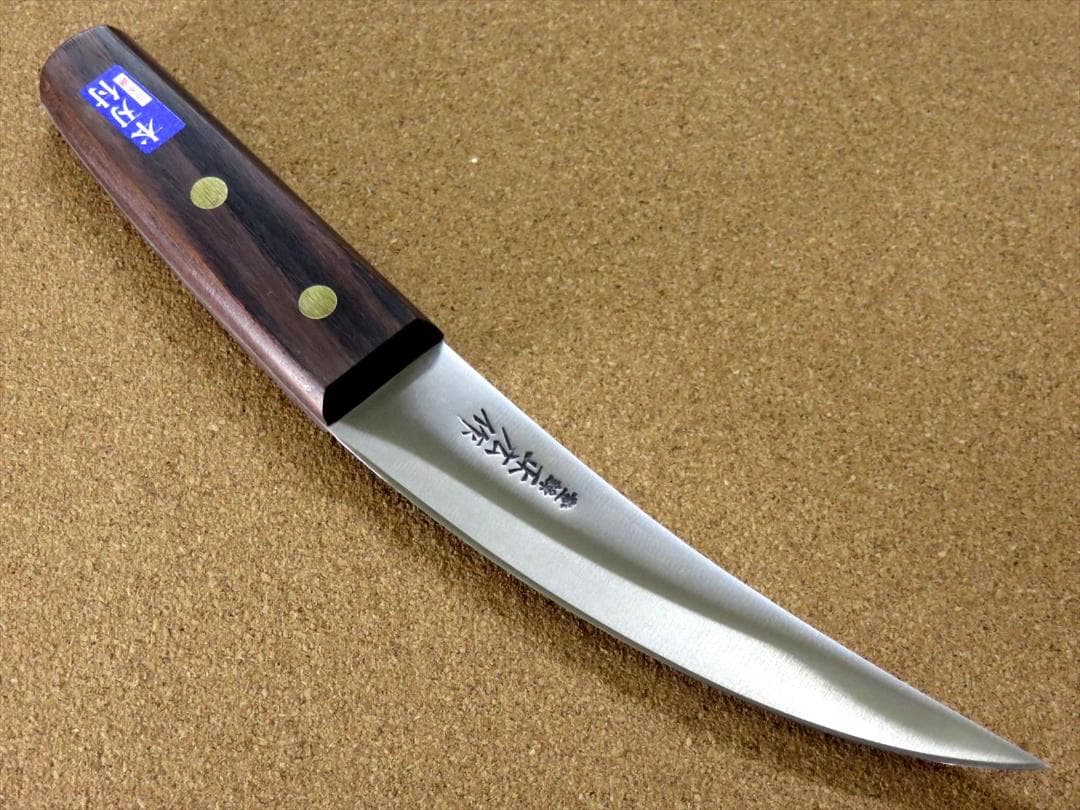 関の刃物 頭取り 150mm 正広 日本鋼 ハガネ 肉解体 狩猟包丁 右利 片刃