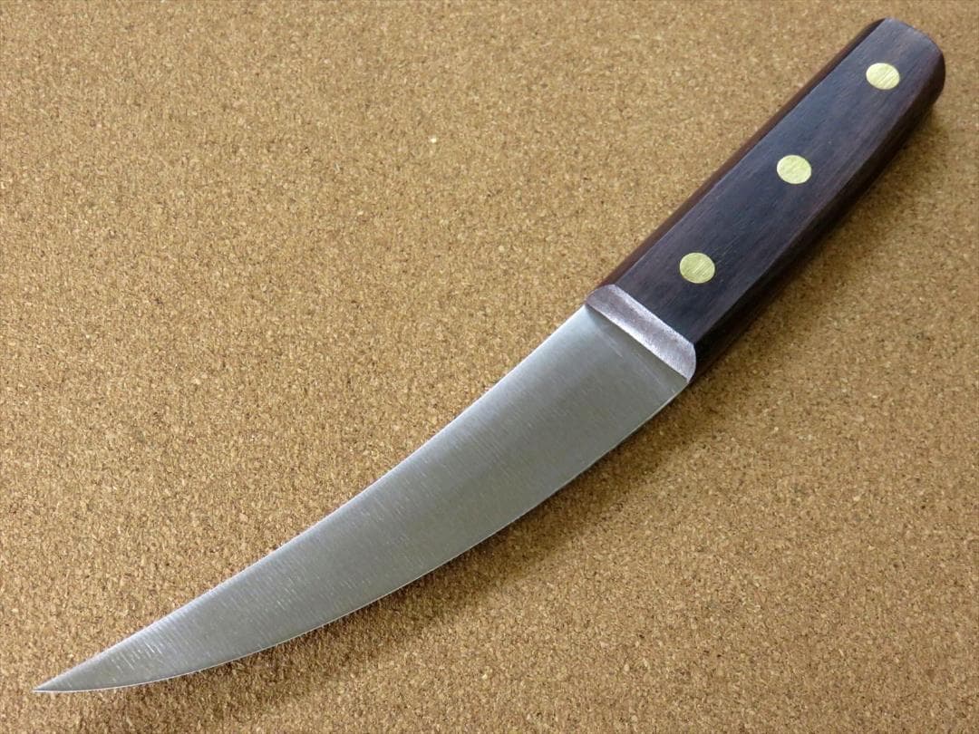 関の刃物 頭取り 150mm 正広 日本鋼 ハガネ 肉解体 狩猟包丁 右利 片刃