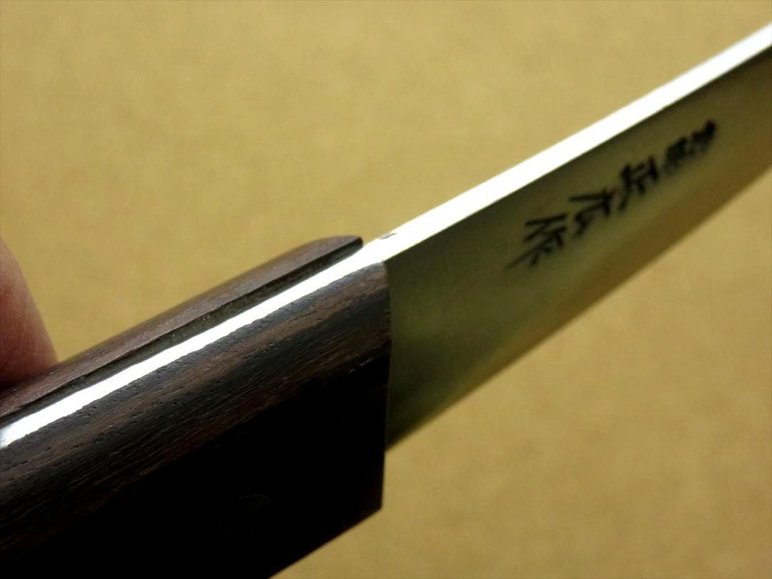 関の刃物 頭取り 150mm 正広 日本鋼 ハガネ 肉解体 狩猟包丁 右利 片刃