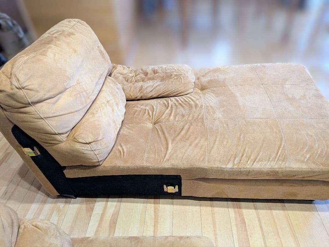 ②　関家具　リラックスフォーム　トレビソ　スモールカウチ左　キャメル