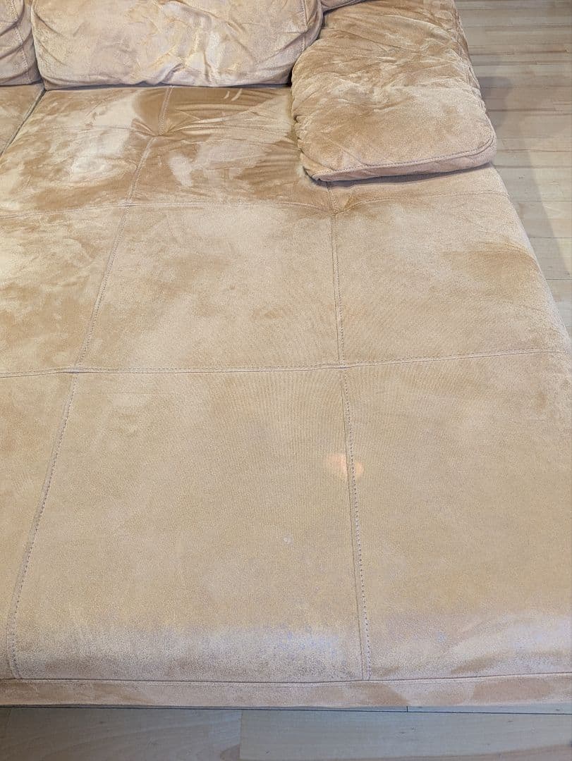 ②　関家具　リラックスフォーム　トレビソ　スモールカウチ左　キャメル