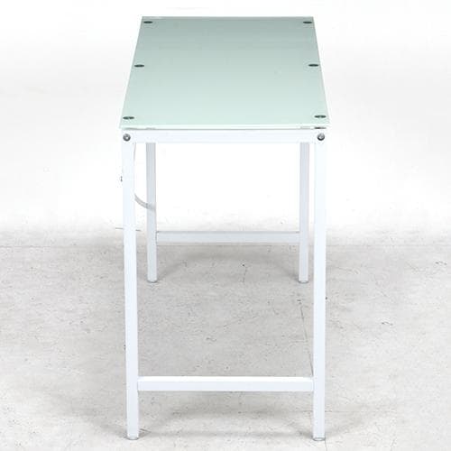 《新品・送料無料》ワークデスク ガラストップ 110×45cm ホワイト