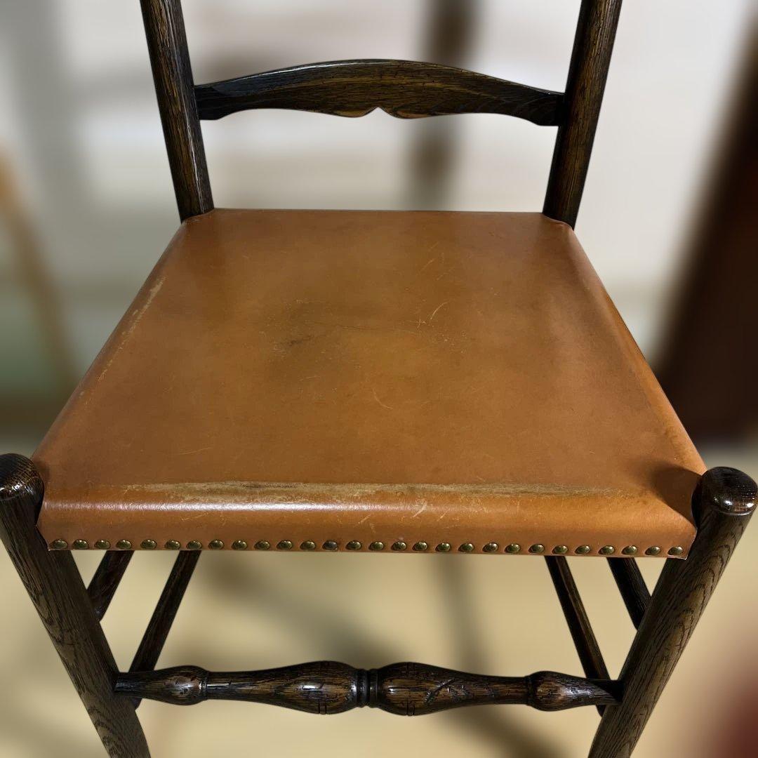 PROVINCIAL ラダーバックチェア　飛騨産業　プロヴィンシャル　革張替無し