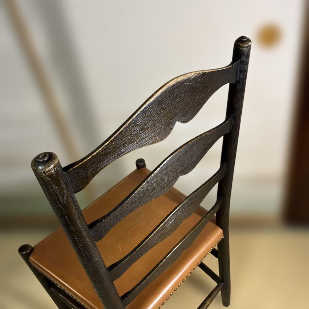 PROVINCIAL ラダーバックチェア　飛騨産業　プロヴィンシャル　革張替無し