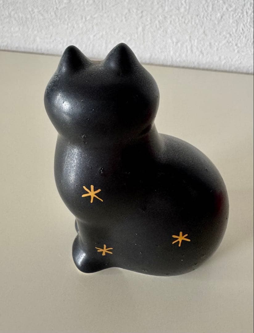 LISA LARSONリサラーソン 限定 猫 マンズ　スノーゴールド 置物
