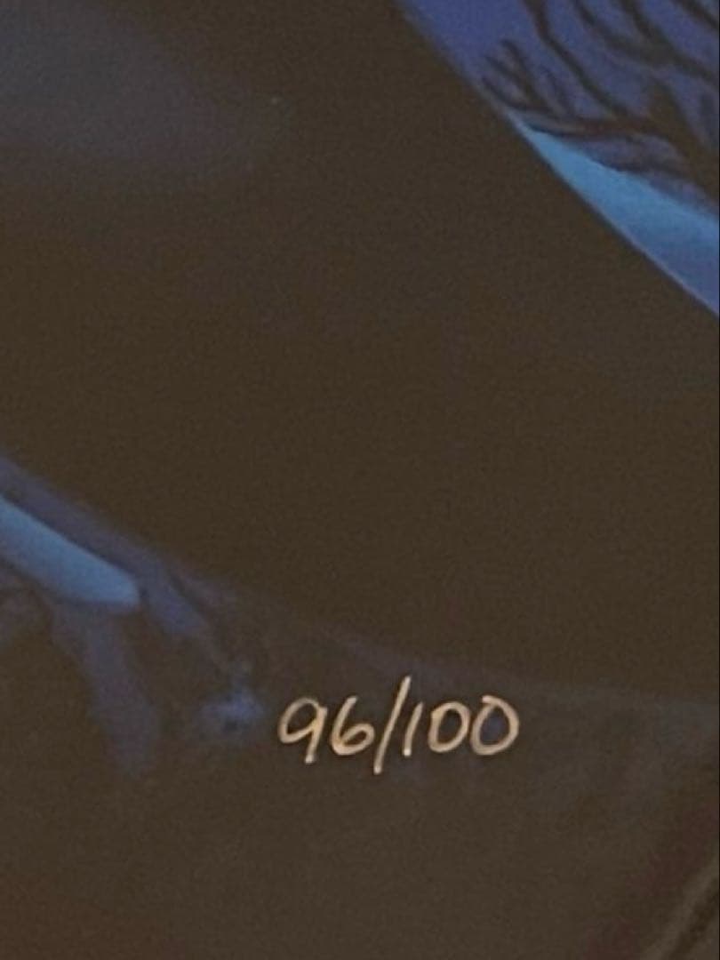 クリスチャン・ラッセン　版画　「ポイント　オブ　ライト」 ミクスドメディア