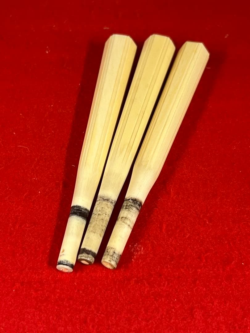 三味線　糸巻き　天然素材　三本セット　　　　　H--041