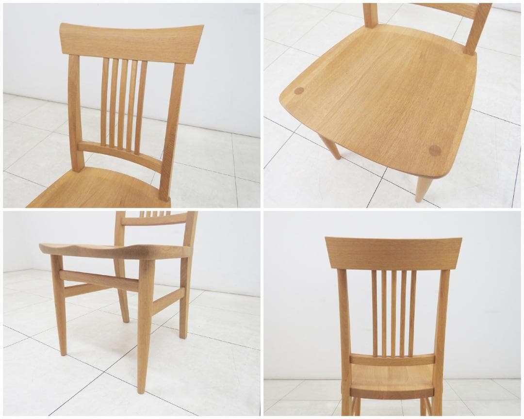 飛騨家具 柏木工 杜 ダイニングチェア オーク無垢材 IDC大塚家具 ③