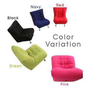 モダン ソファー 【1人掛け レッド 幅56cm】 木製 スチール製脚付き