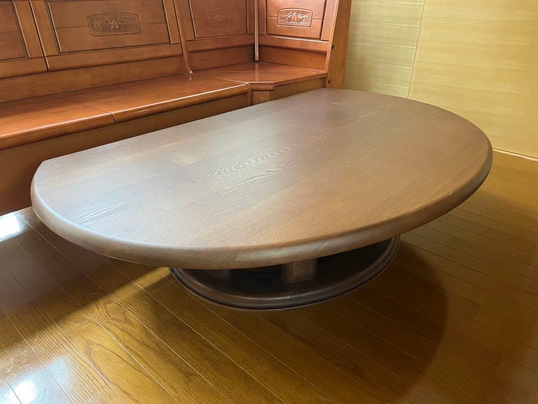 大幅値引可能】ナガノインテリア オーバル型ダイニングテーブル